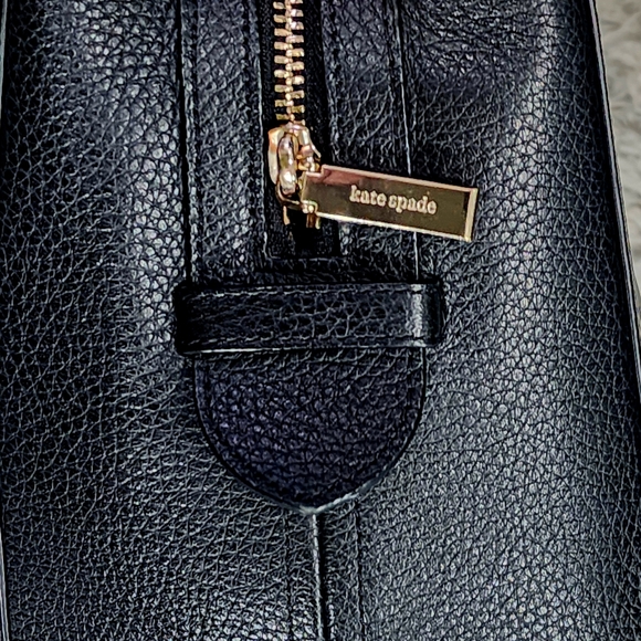 Kate Spade Leila Medium Triple Compartment SatchelBlack Pebbled Leather - Picture 5 of 15